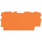 End and intermediate plate; 0.8 mm thick; orange