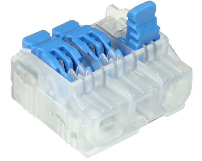 In-Sure Lever Wire Connector, L23 3-Port, 2500/carton