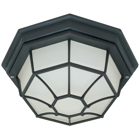 1 Light Cfl - 12 - Ceiling Spider Cage Fixture - (1) 18W GU24 Lamp Included - Textured Black