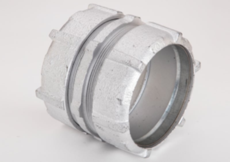 3-1/2" Malleable Iron Rigid Compression Coupling