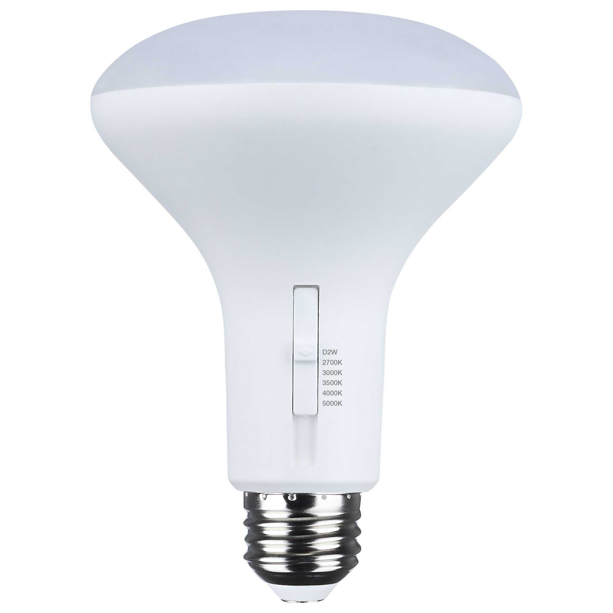 7 Watt BR30 LED - 27K/30K/35K/40K/50K CCT Selectable - Dim to Warm - White Finish - 120 Volt