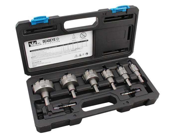 Carbide Tipped Hole Cutter, 8 pc Kit