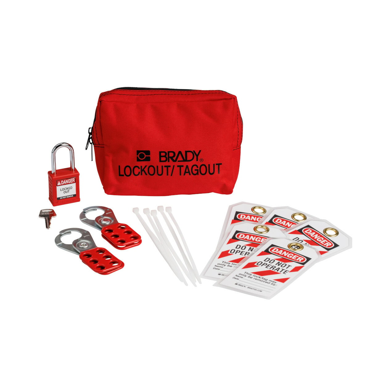 LOTO KT W/Nylon Safety Padlock in Pouch
