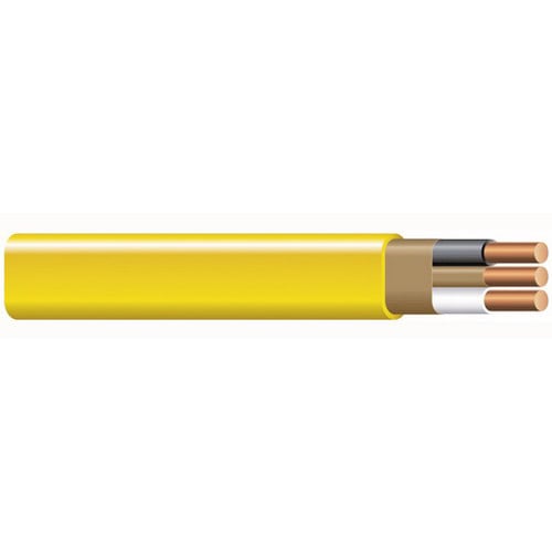 Non-Metallic Sheathed Cable with Grounding, 12 AWG, 2-2 Copper Conductors, 1000 Foot Reel