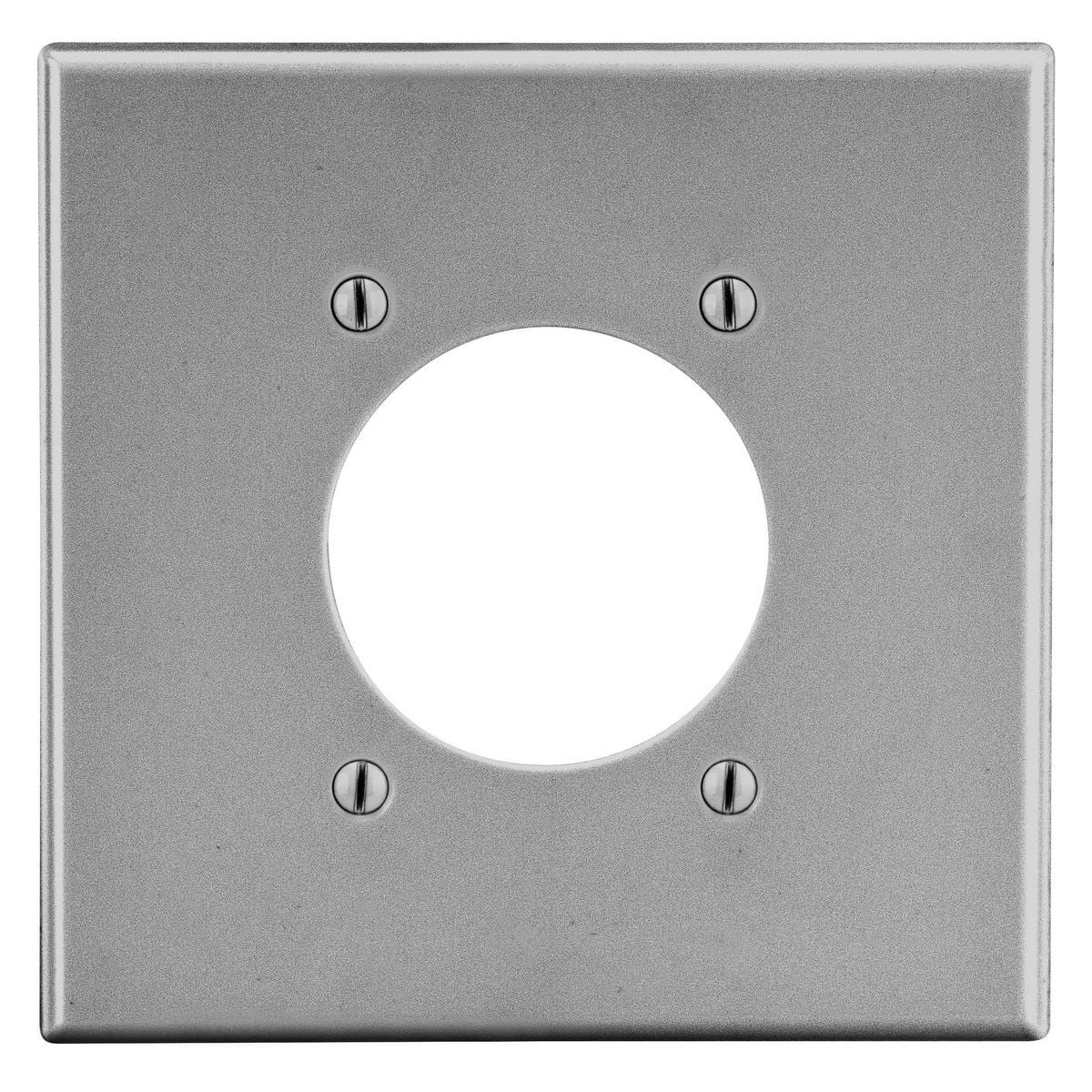 Wallplate, 2-Gang, 2.15" Opening, Gray