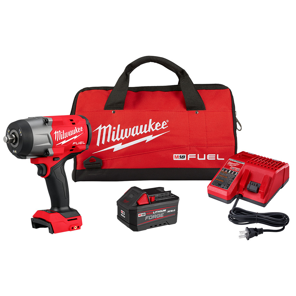 M18 FUEL 1/2" High Torque Impact Wrench w/ Friction Ring REDLITHIUM FORGE Kit