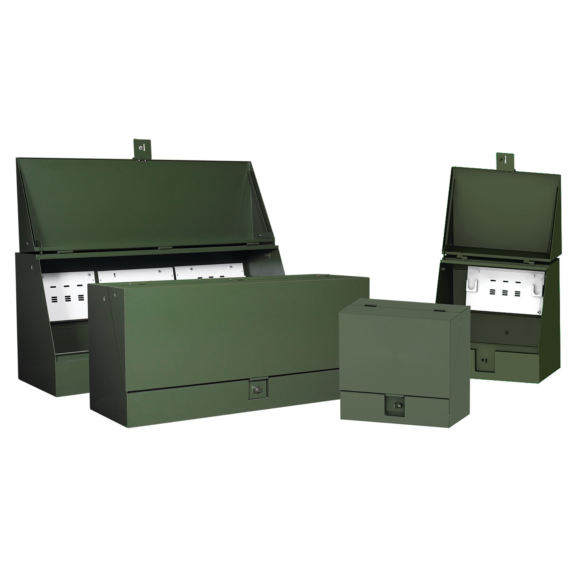 Utility Junction Cabinet, 30.00x30.00x24.00, Green, Steel
