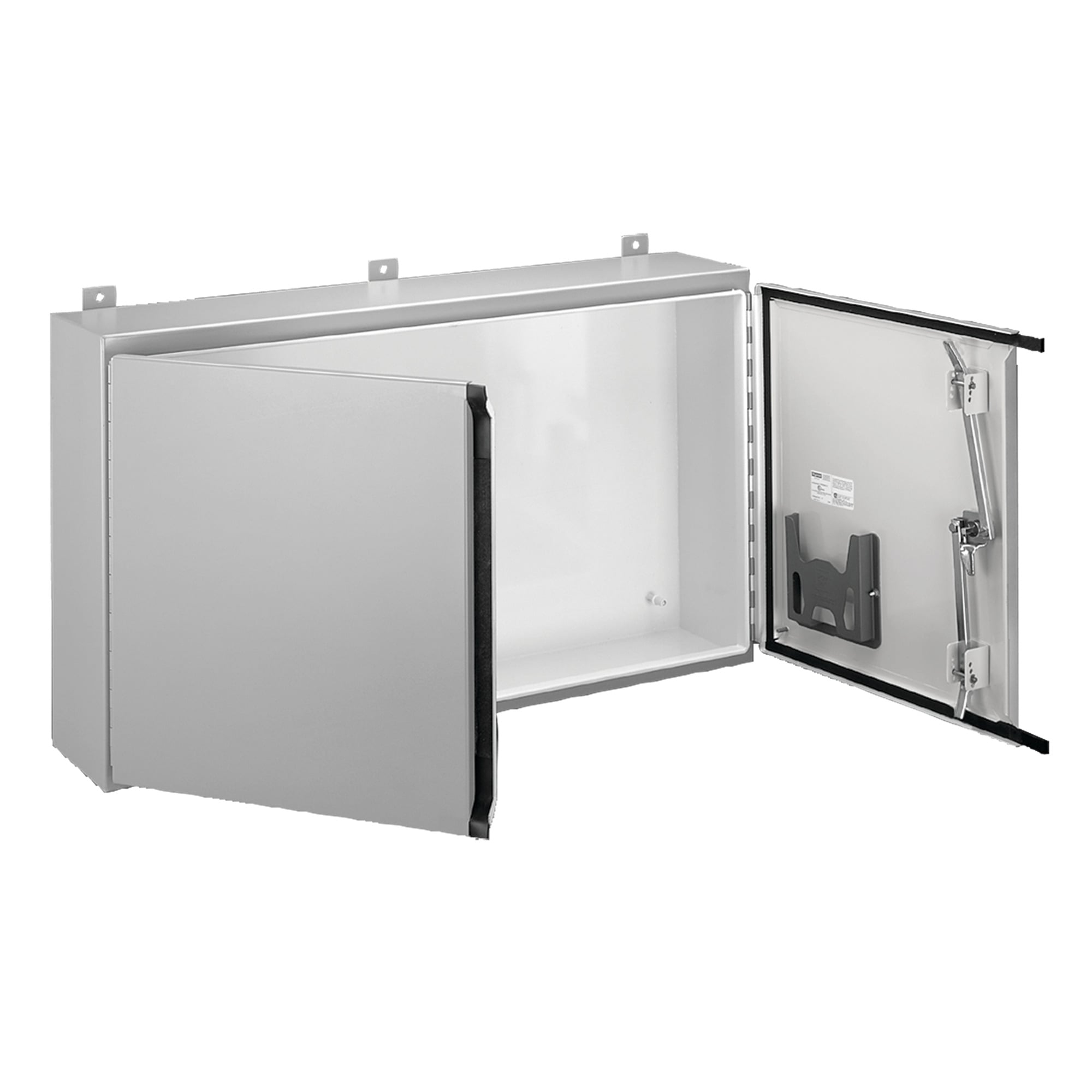 Continuous Hinge 2-Door with Handle Type 12, 30.00x60.00x10.00, Gray, Steel