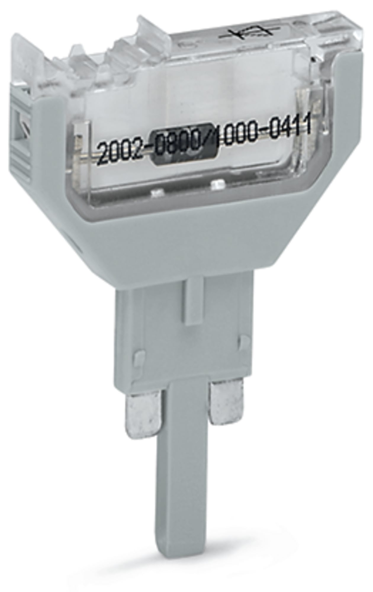 Component plug; for carrier terminal blocks; 2-pole; with diode 1N4007; 5.2 mm wide; Operating temperature 85C max.; gray