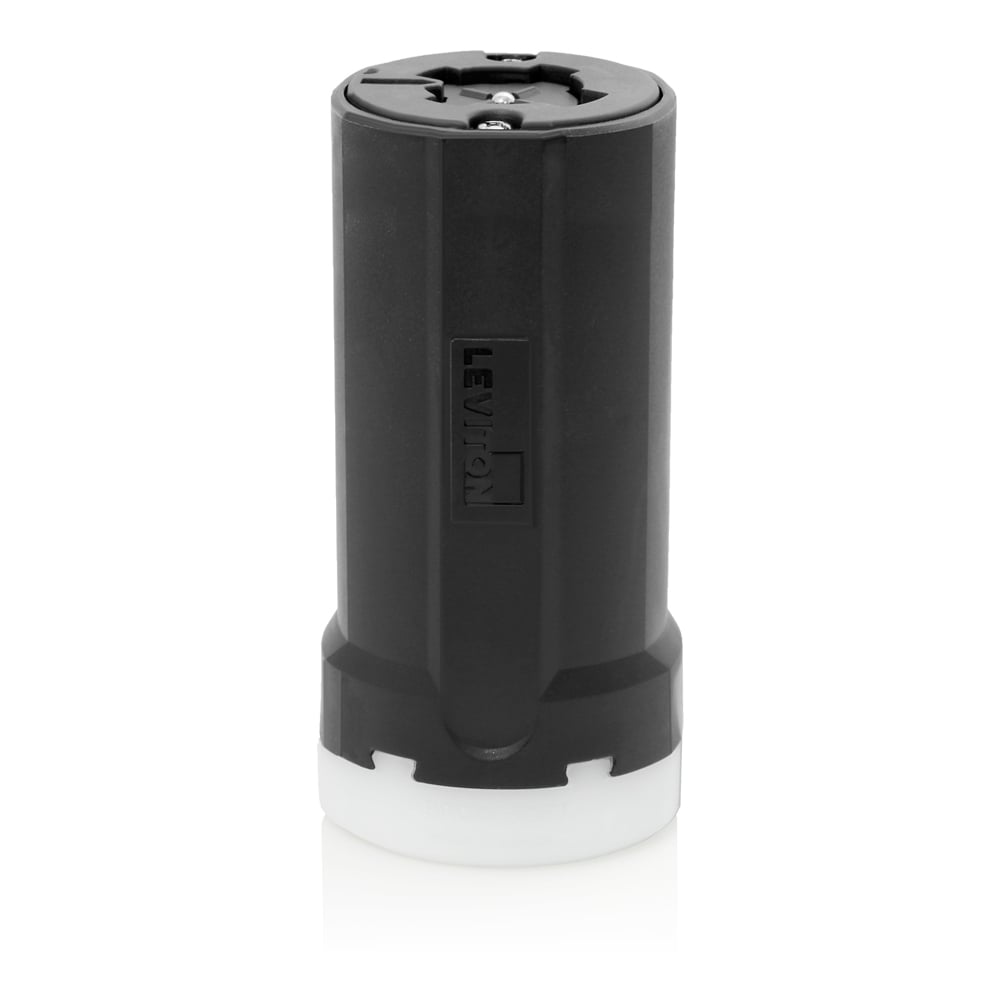 30/20 Amp 250 Volt DC/600 Volt AC 3-Pole 4-Wire Grounding. Locking Connector - BLACK