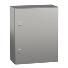 Wall mounted enclosure, Spacial S3X, stainless steel 304L, plain door, 500x400x200mm, IP66