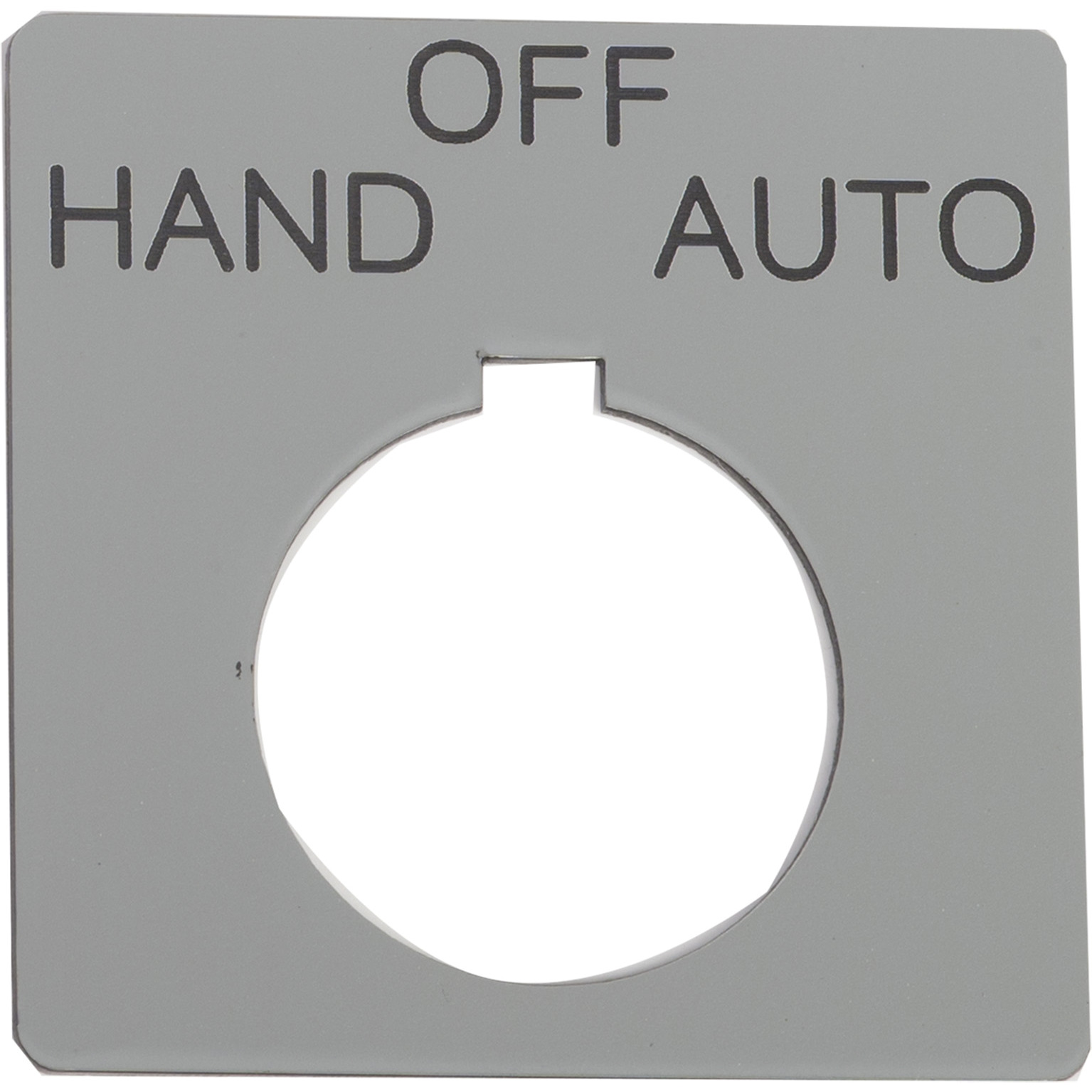PUSH BUTTON LEGEND PLATE 30MM T-K