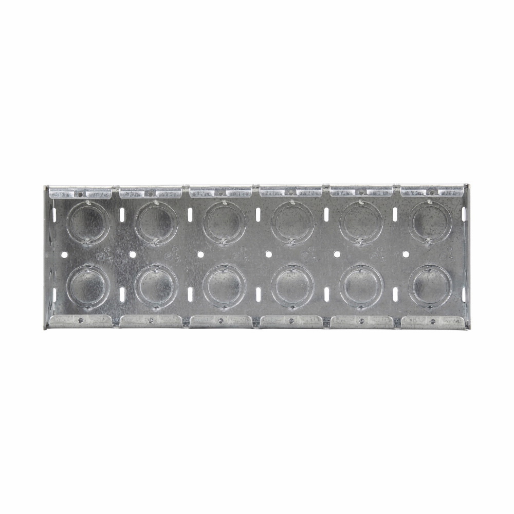 Eaton Crouse-Hinds series Masonry Box, (12) 1/2", (12) 3/4", 2-1/2", (6) 1/2", (6) 3/4", Steel, Six-gang, (2) 1/2", (2) 3/4", 93.0 cubic inch capacity
