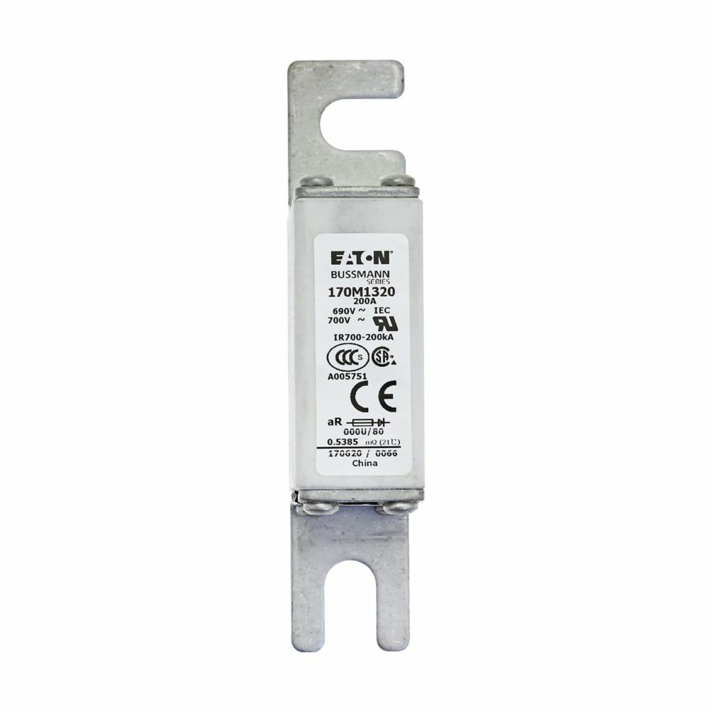 Fuse-link, high speed, 200 A, AC 690 V, DIN 000, 21 x 40 x 100 mm, aR, DIN, IEC