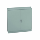 Eaton B-Line series ground mounted panel enclosure, 72" height, 18" length, 72" width, NEMA 12, Hinged cover, 12FSD enclosure, Ground mount, Large double door, No mounting provisions, Carbon steel, Oil-resistant gasket