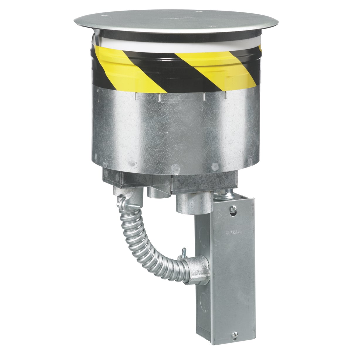Fire Rated Poke Throughs, Recessed 8" Series, Through Floor Fitting Only, (1) S1R8JNC1, No Sub Plates