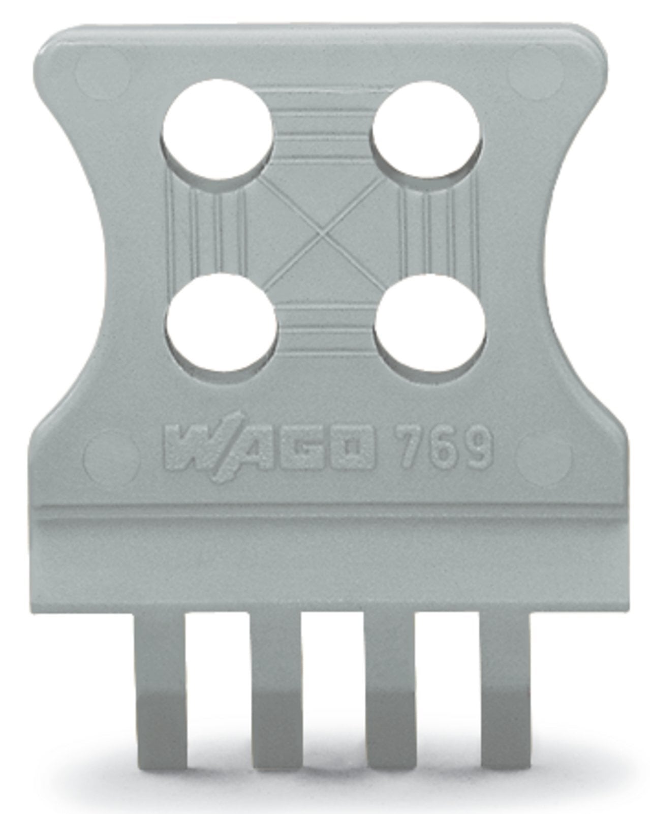 Strain relief plate; gray