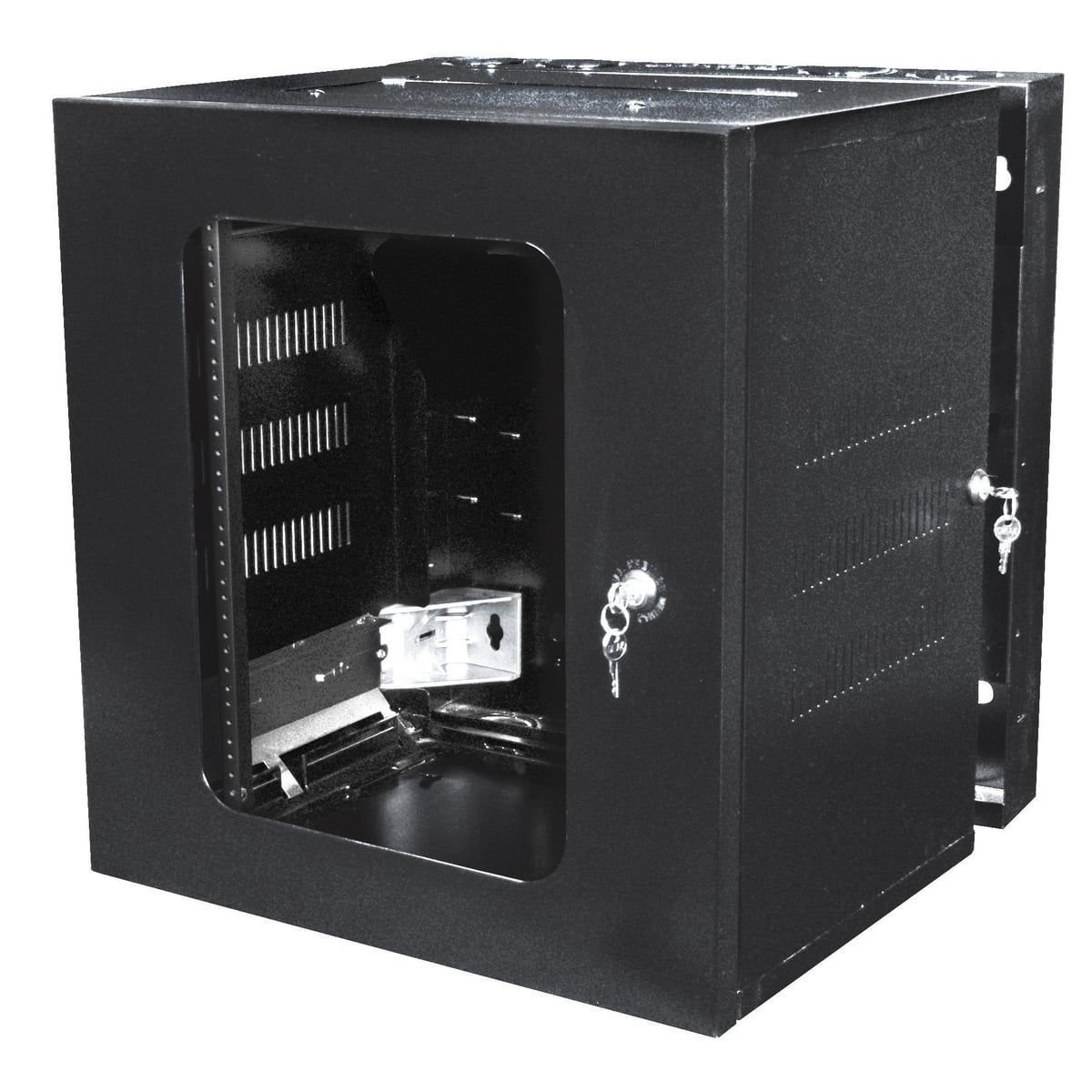 Cabinet Components, QUADCAB 24" H x 20" D, Window Door, Black