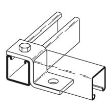 Eaton B-Line series offset fitting, 2.12" H x 3.5" L x 1.62" W, Steel, Electro-plated, 1/4" Gauge