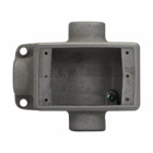 Eaton Crouse-Hinds series Condulet FS device box, Shallow, Feraloy iron alloy, Single-gang, T shape, 1/2"