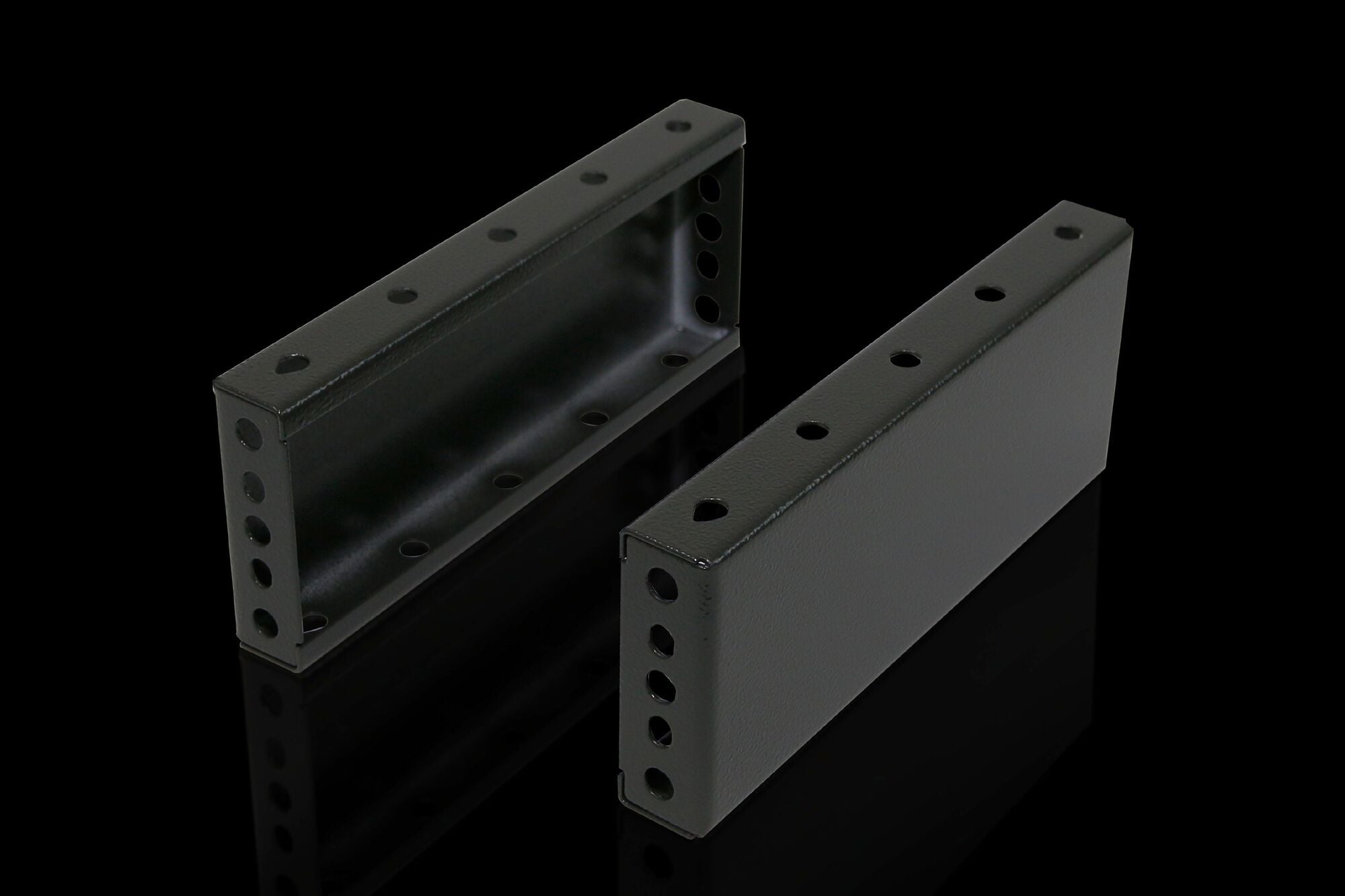 TS Trim panel, sides, H: 100 mm, for W: 400 mm, RAL 7022, carbon steel