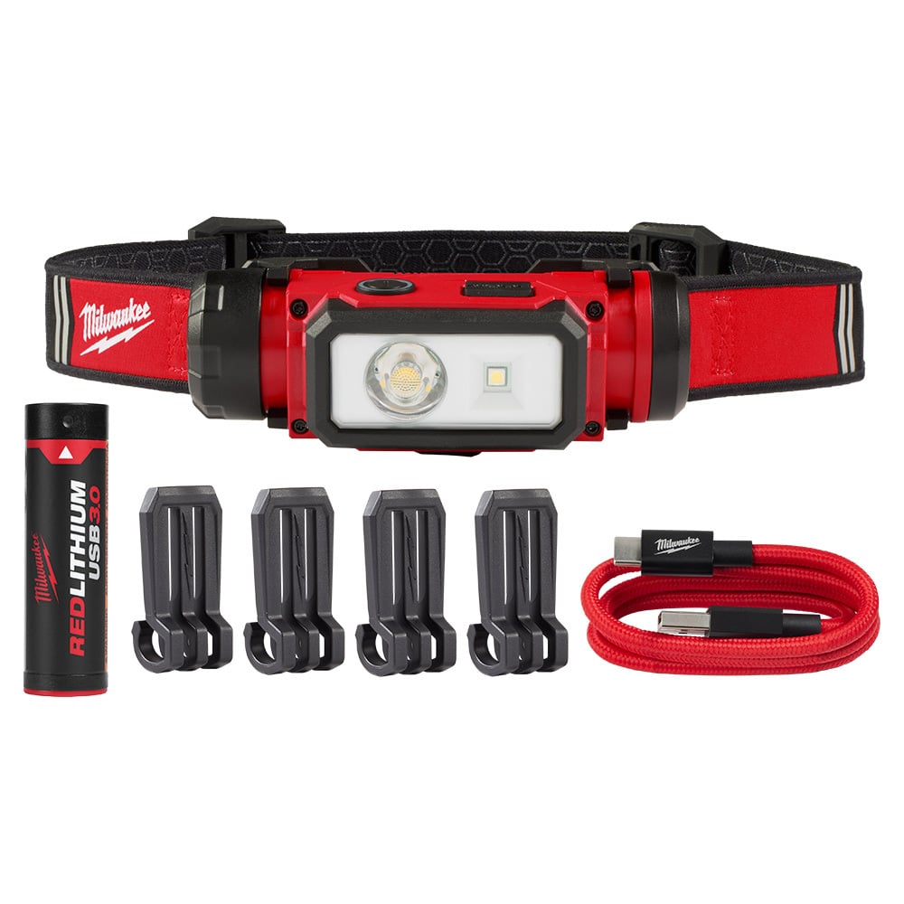REDLITHIUM USB Hard Hat Headlamp