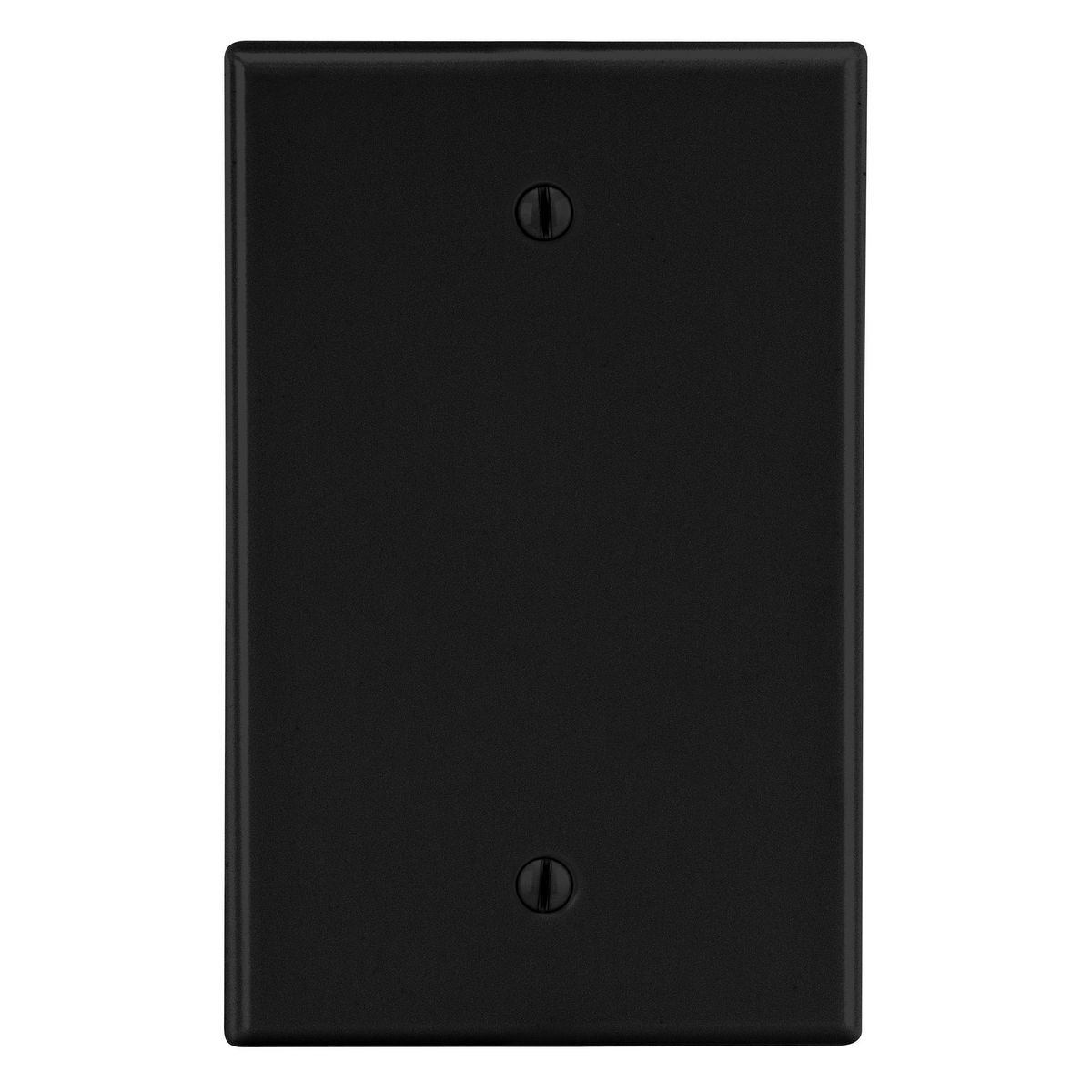 Wallplate, 1-Gang, Box Mount Blank, Black