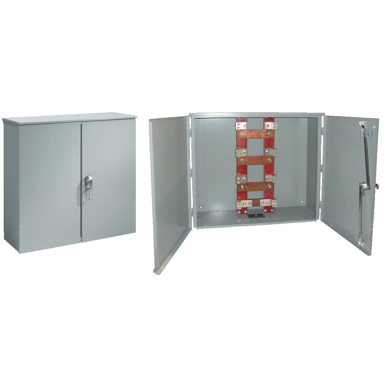 CT Cabinet, 400-800 Amp, 35.77x35.8x11.00, Gray, Steel