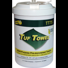 Tuf Towel, Heavy-Duty Cleaning Formula for the Toughest of Jobs Even without Water, Unmatched Performance on Paint, Ink, Tar, Adhesives, Sealant, Grease and Oil, Fortified with Aloe & Vitamin E for Gentle but Effective Performance, Unique Fabric has Tough Scrubbing Side & Smooth Side for Delicate Work, Great for Hands, Tools & Many Other Surfaces