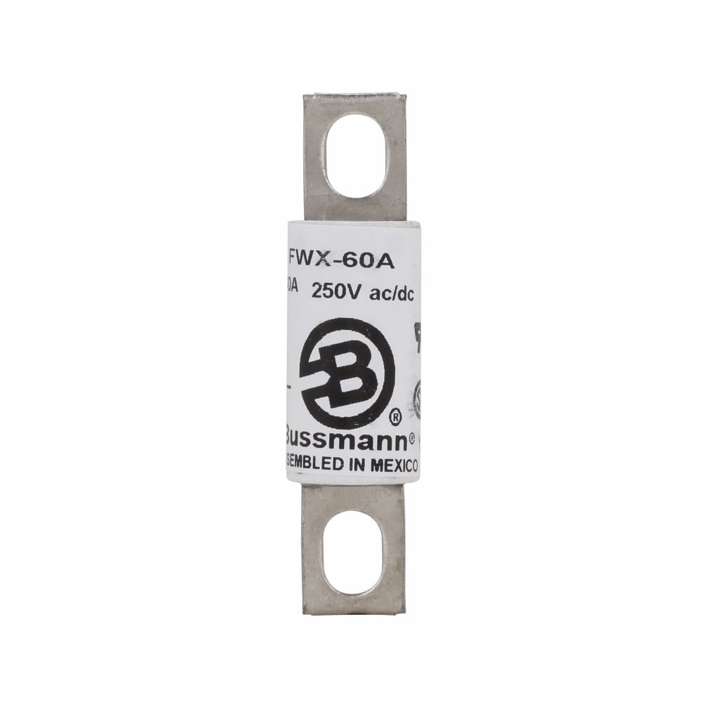Eaton Bussmann series FWX high speed fuse, 600V, 40A RMS, 200 kAIC Vac, 50 kAIC at 250 Vdc, Non Indicating, High speed fuse, Blade end X blade end, Stud