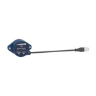 Ultrasonic sensor, plastic, Wide Beam F54, 3m, 420mA+PNP, 0.15m cable + M12-5pin male connector