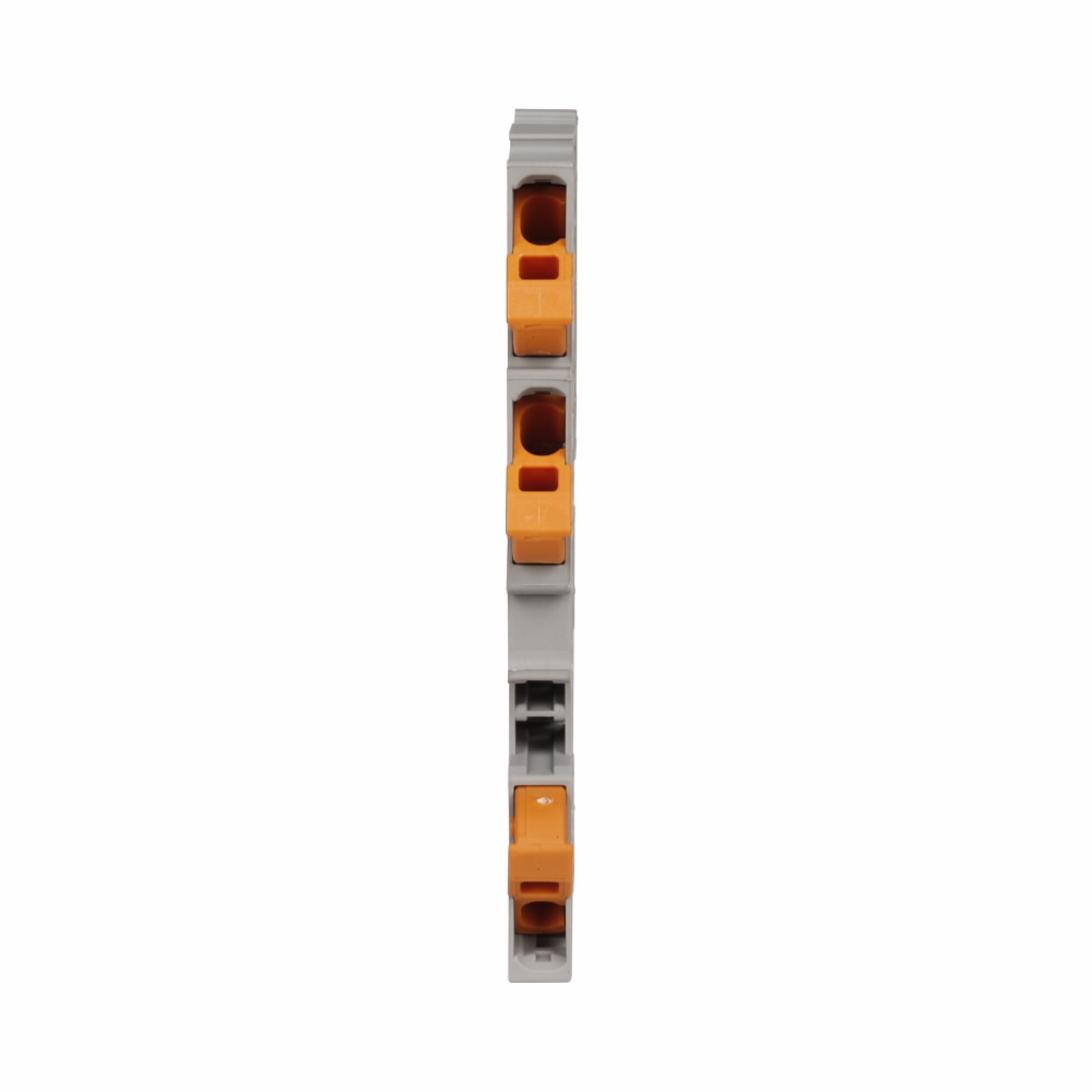 Eaton XB IEC terminal block, IDC-Multi-Conductor Terminal Blocks, IEC-XB Series, UL 15A, 24A connection, Gray, 14 AWG/1.5 mm2 maximum wire, UL 600V, 800V connection, #20-14 AWG wire range