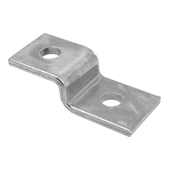 Support, Z Shape, Two Holes with Hole Size 1 Inch with 1-7/8 Inch Spacing on Center, Pre-Galvanized Steel, For use with B Series Channel