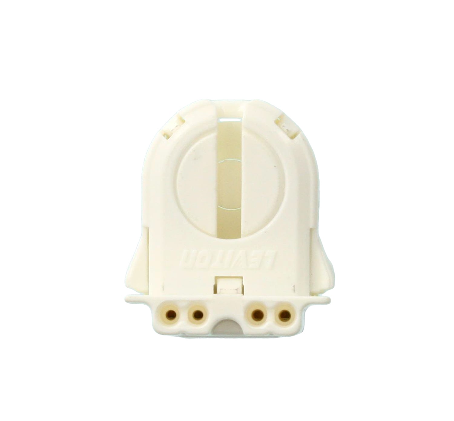 Medium Base, T8 Only Bi-Pin, Fluorescent Lampholder, White