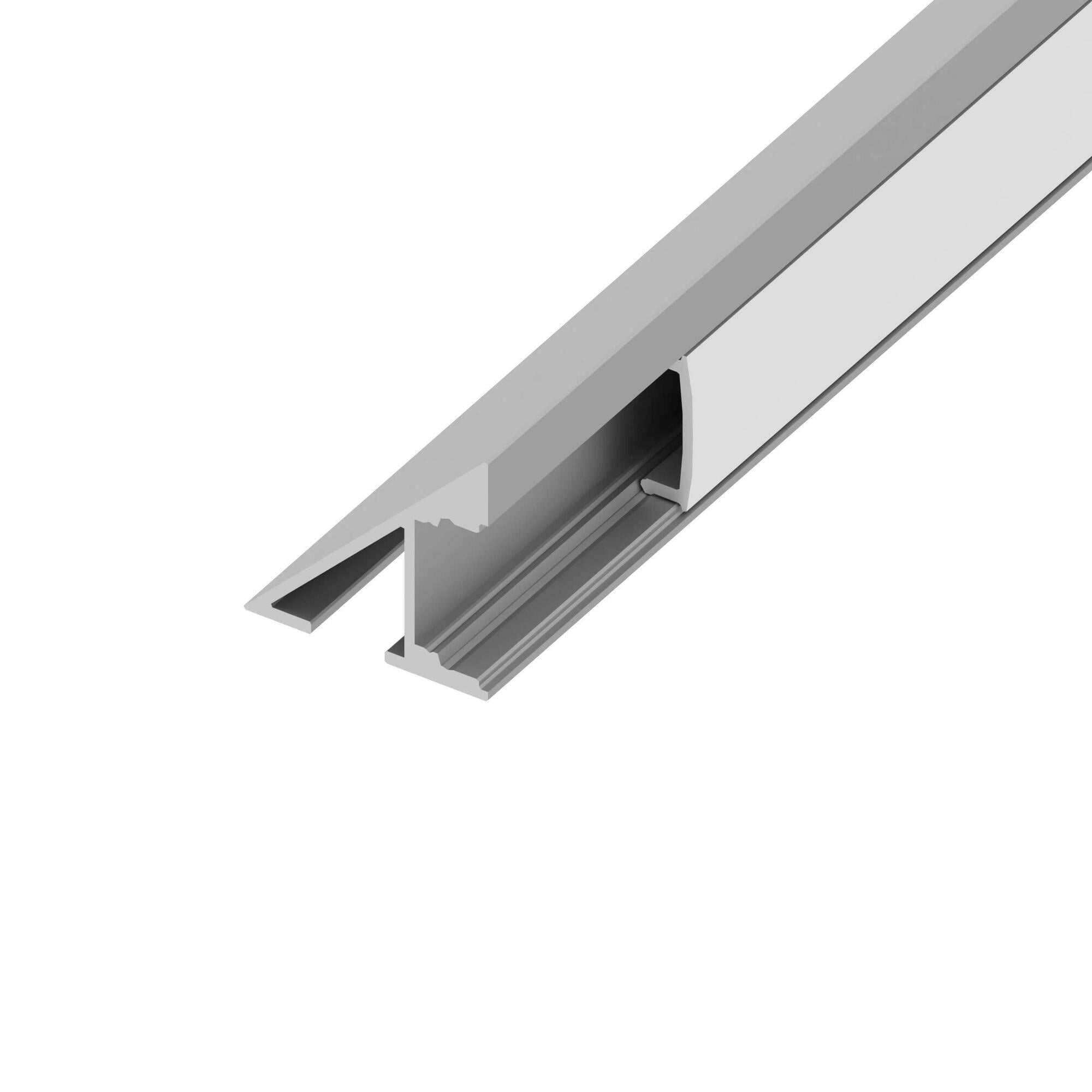 Channel Bundle, 90 Degree SIDEVIEW, 48 in., Frosted Cover, End Cap Pairs, Mounting Hardware