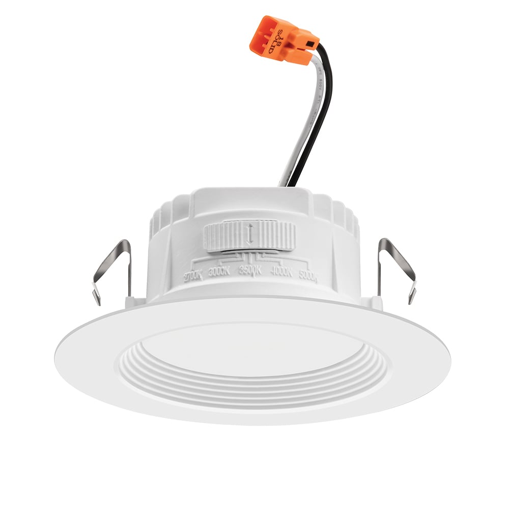 The switchable RetroBasics LED Trim Kit is the perfect solution for any residential or light commercial setting. Available in 4" and 5/6" sizes, the standard RetroBasics downlight is designed to replace trims and lamps in existing housings or designed to pair perfectly with the new Quick Connect Housing by Juno for a low-cost LED downlight solution.