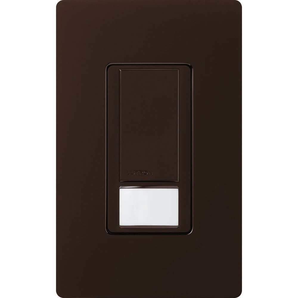 Lutron Vacancy-Only Motion Sensor Switch, 2A, Single-Pole, No Neutral Required, Brown