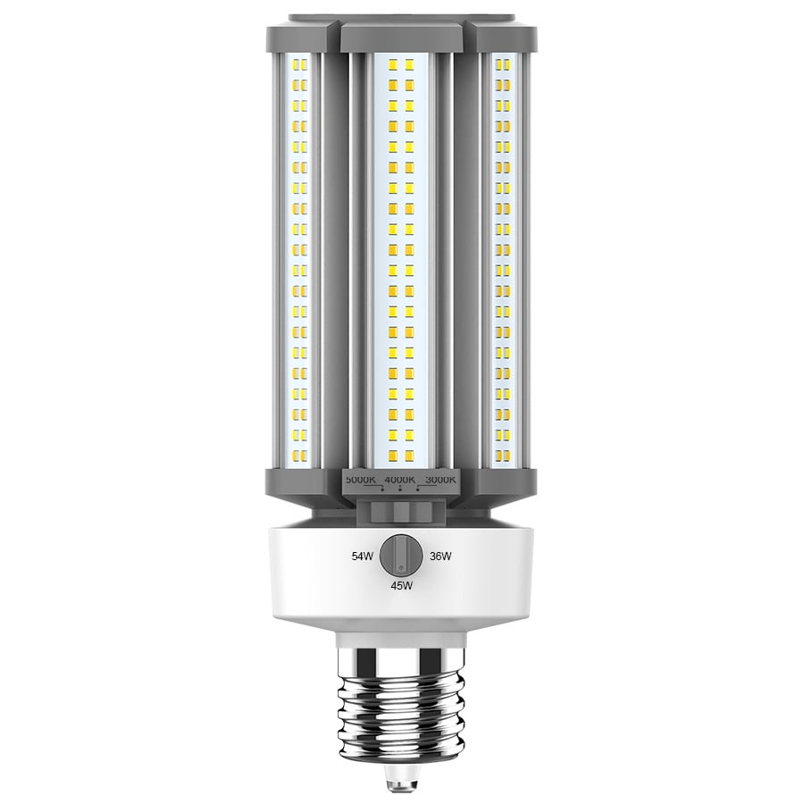 Hid Replacements 5220/6525/7830 Lumens Hid Field Adjustable Selectable 36/45/54W Base Ex39 80CRI Selectable 3000/4000/5000K Ballast Bypass 3-Pin Sensor Port