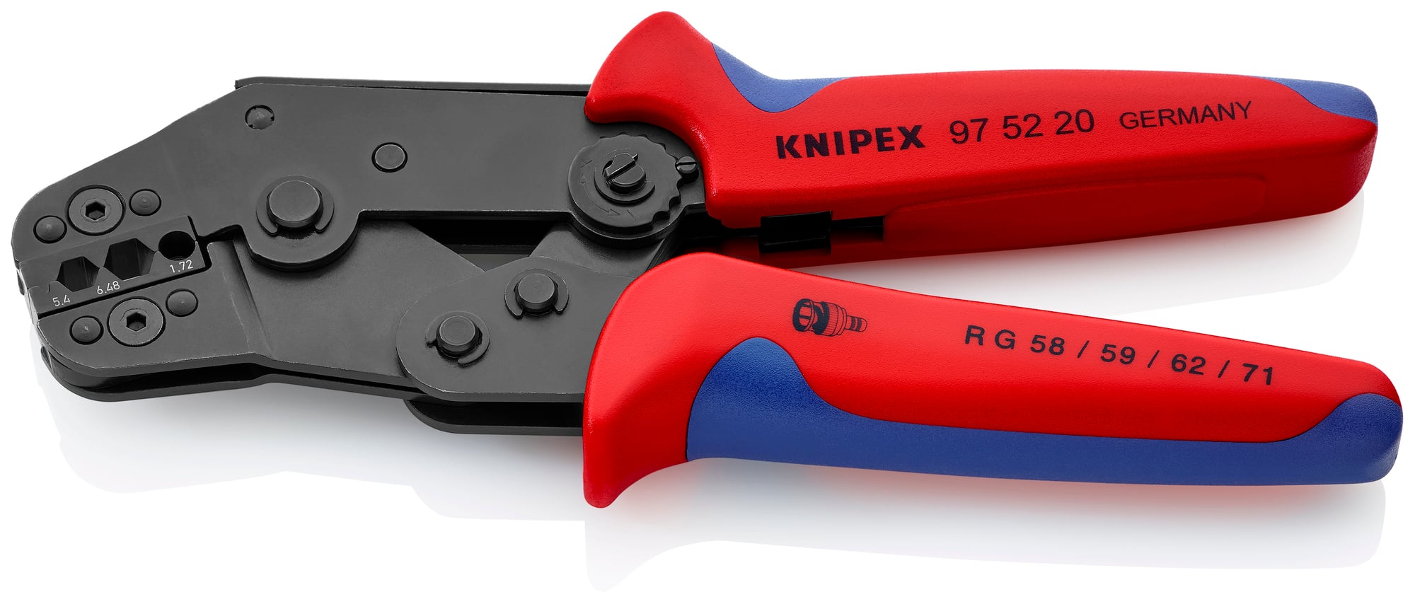 Crimping Pliers for COAX, BNC and TNC Connectors RG 58/59/62/71/223, 7 1/2 in.