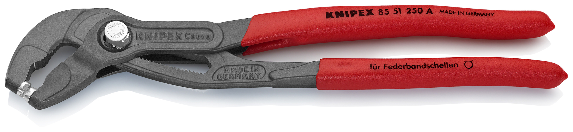 Spring Hose Clamp Pliers, 10 in., Non-Slip Plastic
