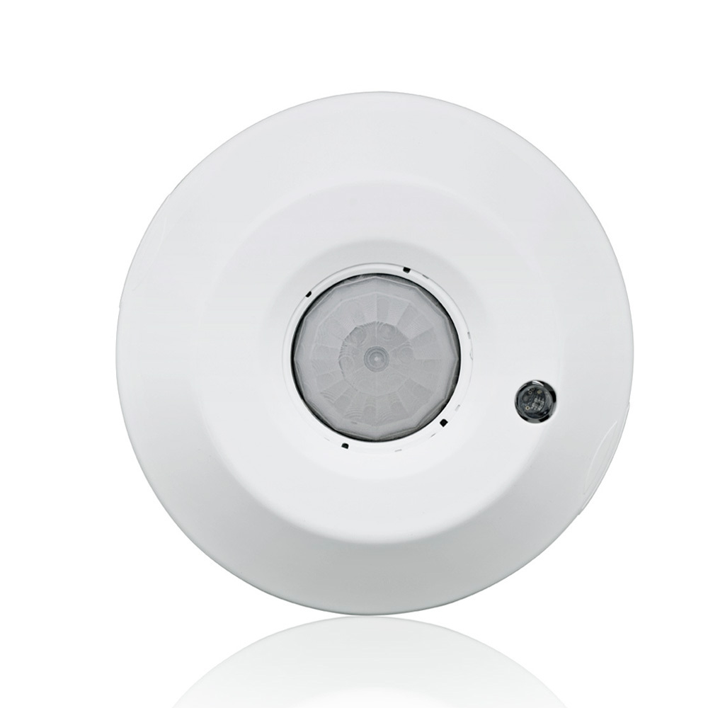 Indoor, Line Voltage, Low Profile, 1 Zone, Ceiling Mount, PIR, 450-1500 sq ft, Room Controller with passive Infrared occupancy sensor, (1) 0-10V DC Sinking Control Signal, for Dimming Ballast or LED Driver. 1 Relay, 120-277V AC (both lenses included).