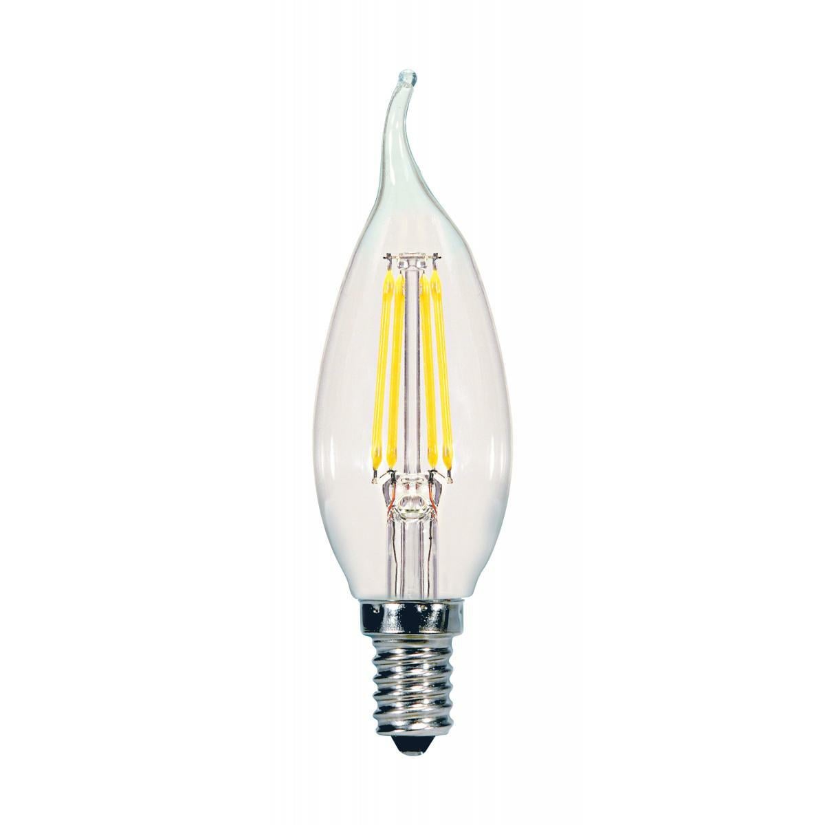 5.5-Watt CA10 LED Lamp - Clear Candelabra Base 2700K 120 Volts Carded