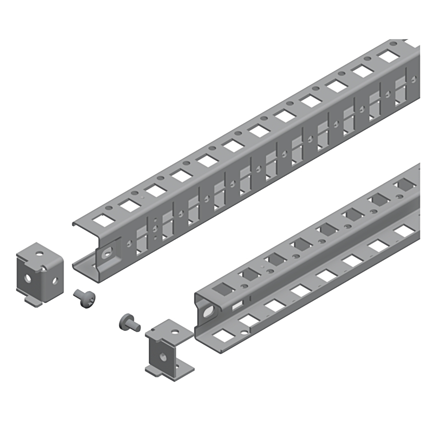 Universal cross rails, PanelSeT SFN, Spacial SF, Spacial SM,  H40 W400mm, 1 row, set of 2
