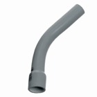 Schedule 40 Elbow, Size 3 Inches, Bend Radius Standard, Bend Angle 45 Degrees, Material PVC, Belled End