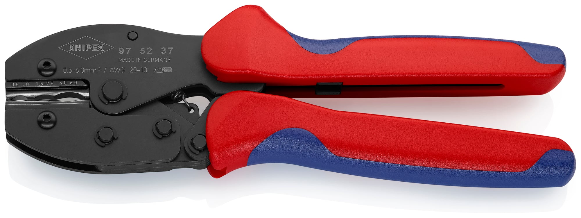Crimping Pliers For Heat Shrinkable Sleeve Connectors, 8 3/4 in., Multi-Component, Oval Crimp, 3 Crimp Positions
