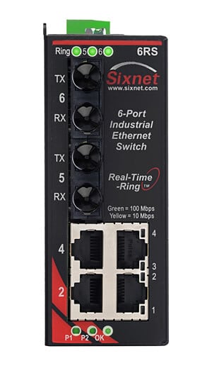 SLX-6RS Ethernet Ring Switch with Monitoring, ST 4km