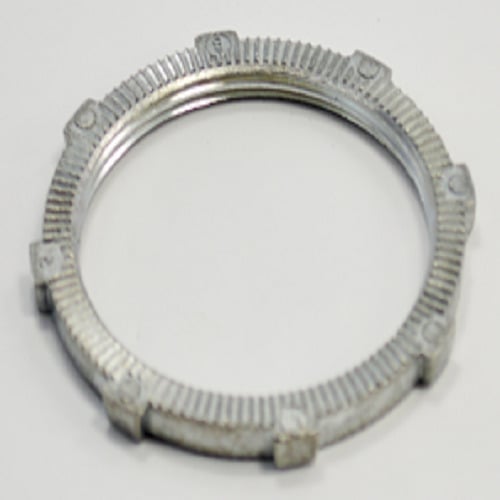 Locknut, Conduit, Zinc Die Cast, Fitting Locknut, Size 2 Inch