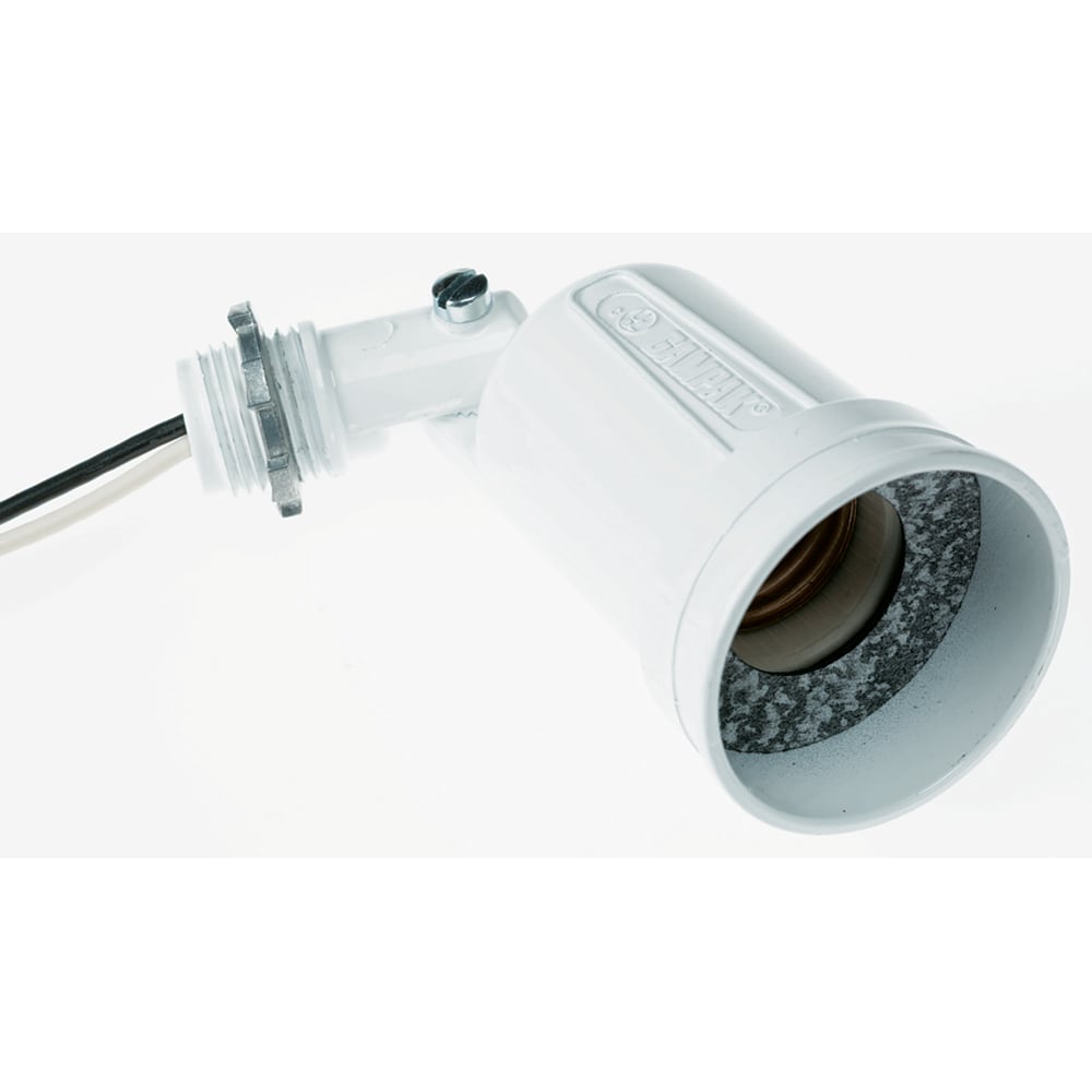 Die-cast Outdoor Lampholder, White