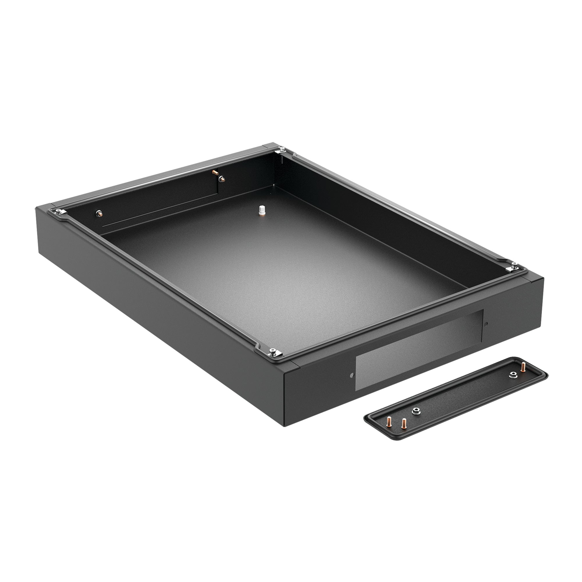ProLine G2 Fully Sealed Plinth (100mm Solid Base), fits 600x800mm, Black, Steel