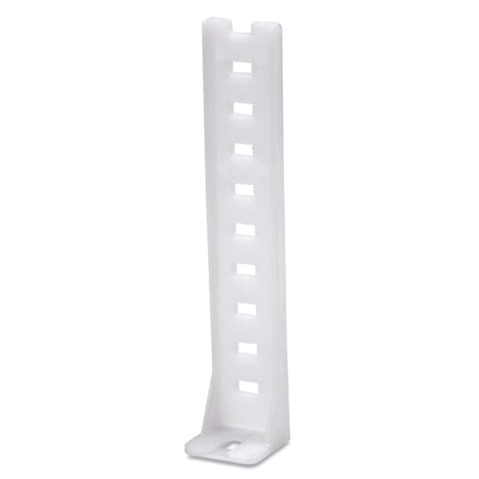Stand-Off Brackets Mounting Base, Natural Nylon 6.6 for Temperatures up to 85 Degrees Celsius (185 F), Length of 44.45mm (1.75 Inches), Width of 17.5mm (0.69 Inches), Height of 17.0mm (0.67 Inches), Screw Mounting Method, Mounting Hole Diameter of 4.8mm (0.189 Inches)